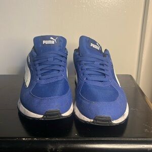 Boys Puma Graviton JR clyde royal/white size 7